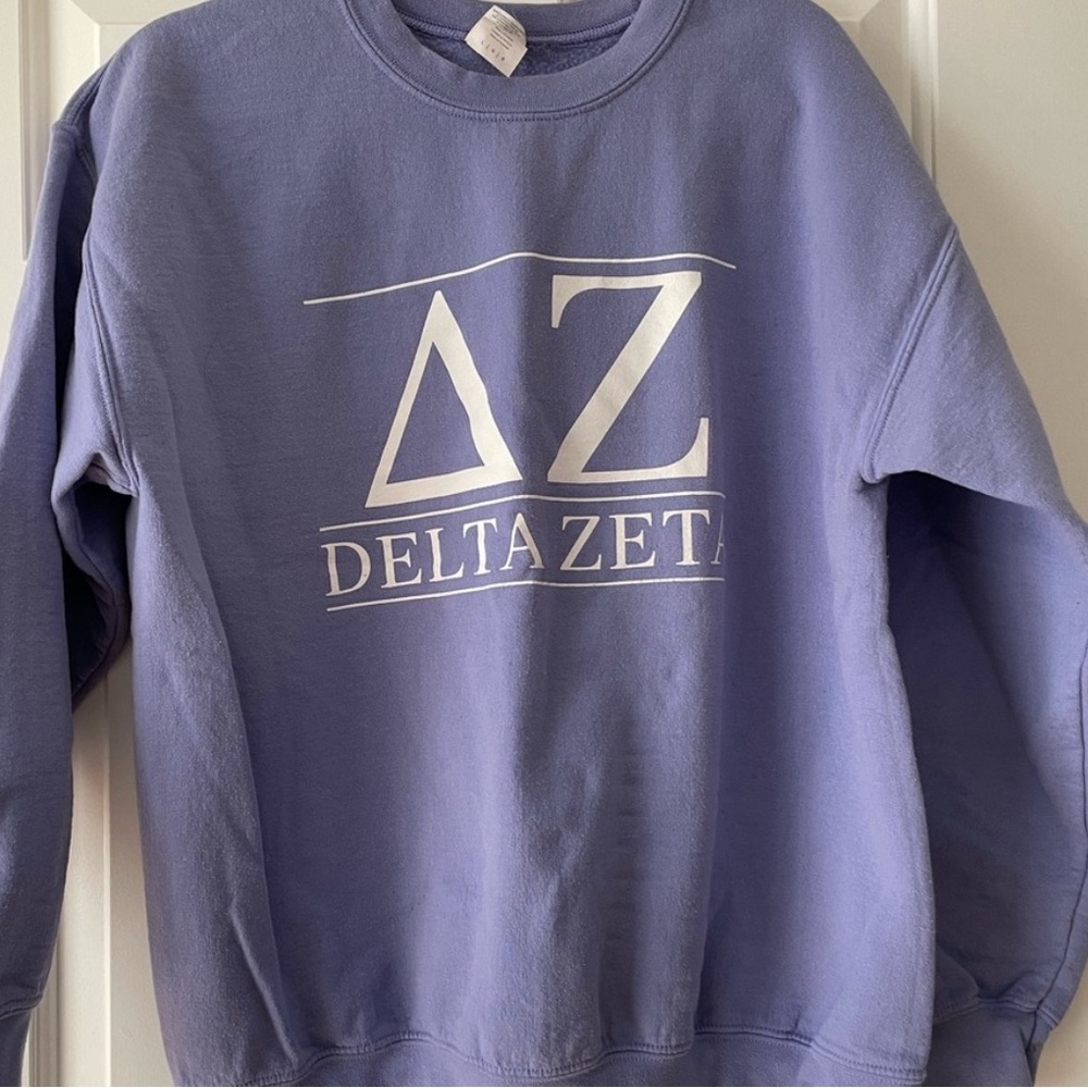 Delta zeta purple Crewneck